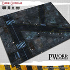 PWork Wargames Neoprene Gaming Mat 44x60" Play Mats Pwork Dark Gotham 
