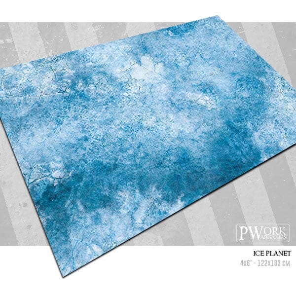 PWork Wargames Neoprene Gaming Mat 44x60" Play Mats Pwork Ice Planet 