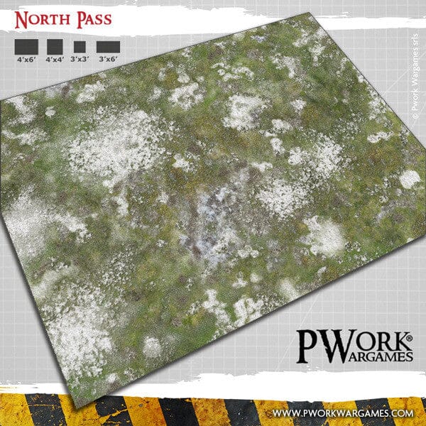 PWork Wargames Neoprene Gaming Mat 44x60" Play Mats Pwork North Pass 
