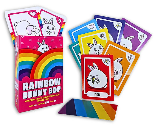 Rainbow Bunny Bop Card Games Rainbow Rabbits Games