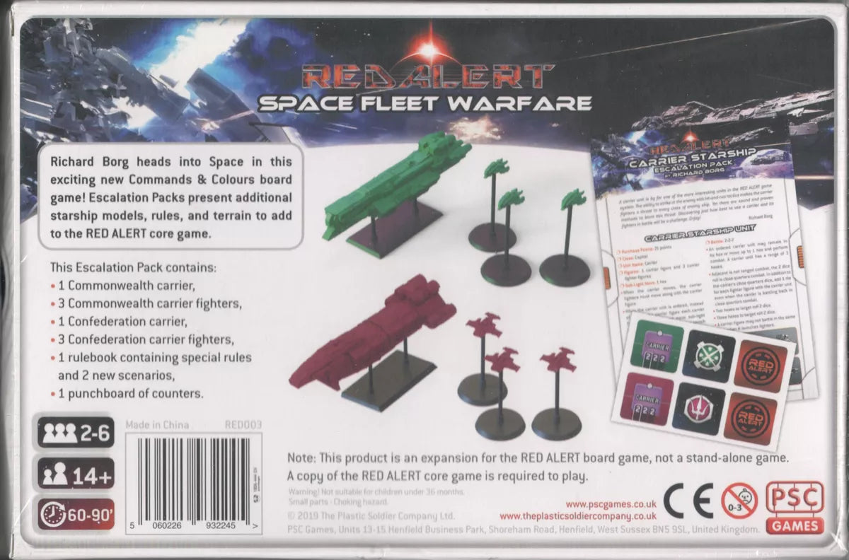 Red Alert: Space Fleet Warfare – Carrier Starship Escalation Pack Miniatures Plastic Soldier