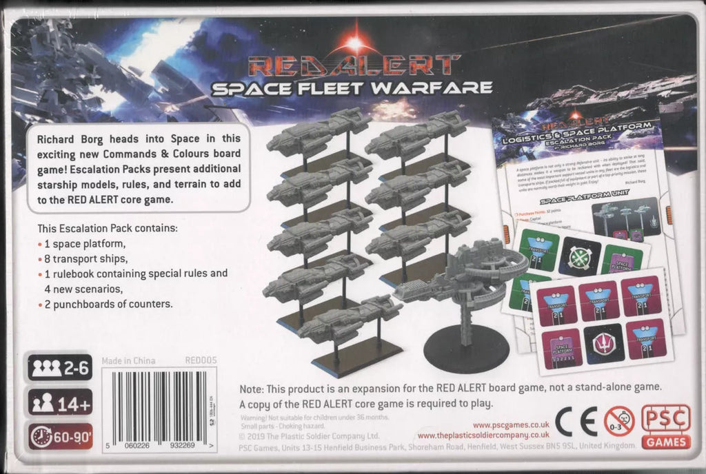 Red Alert: Space Fleet Warfare – Logistics & Space Platform Escalation Pack Miniatures Plastic Soldier