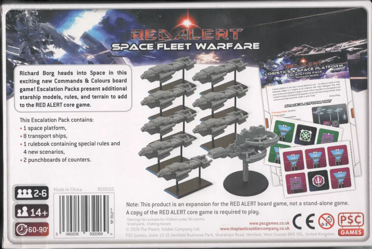Red Alert: Space Fleet Warfare – Logistics & Space Platform Escalation Pack Miniatures Plastic Soldier