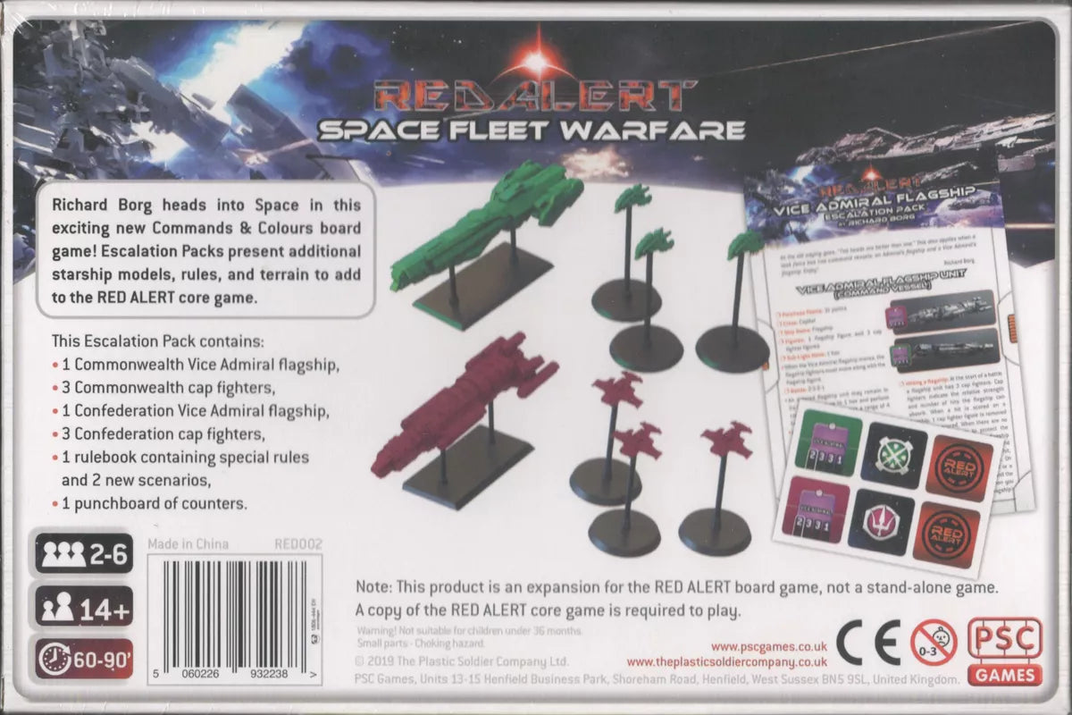 Red Alert: Space Fleet Warfare – Vice Admiral Flagship Escalation Pack Miniatures Plastic Soldier