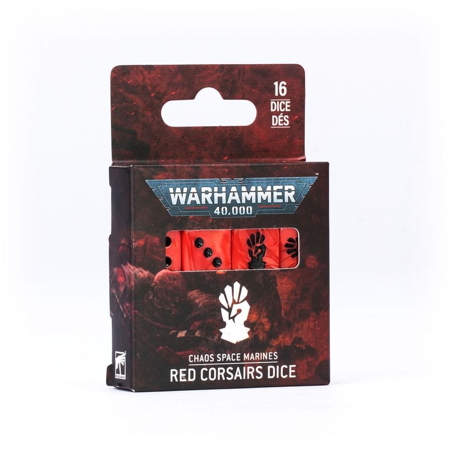 Red Corsairs Dice (2026) Dice Sets & Games Games Workshop 