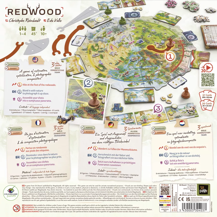 Redwood Board Games Sit Down! 