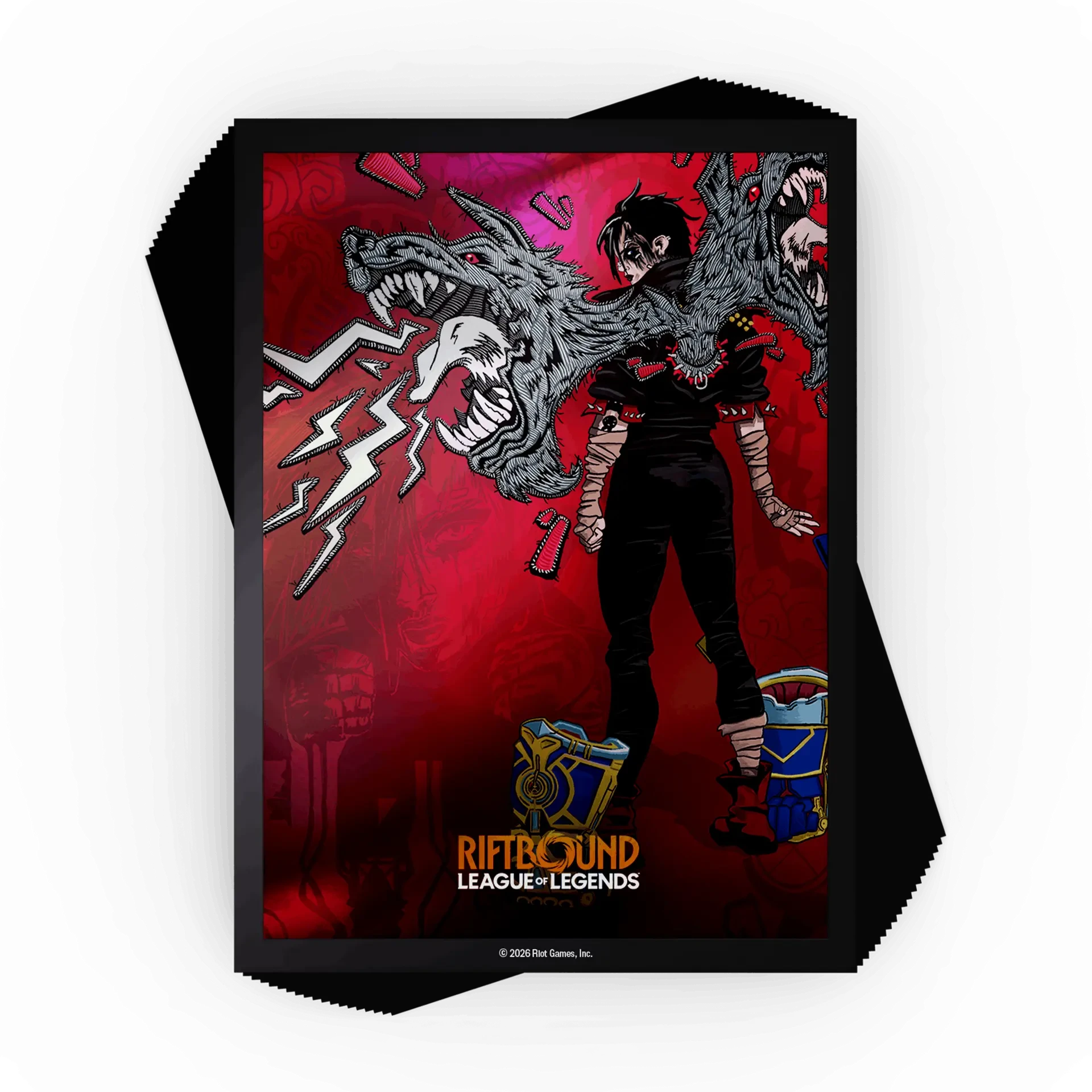 Riftbound Unleashed Sleeves - Vi CCG Riot Games 
