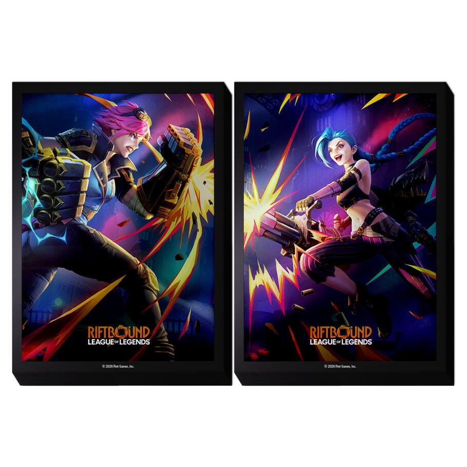 Riftbound Vendetta Sleeves - VINE vs JINX CCG Riot Games 