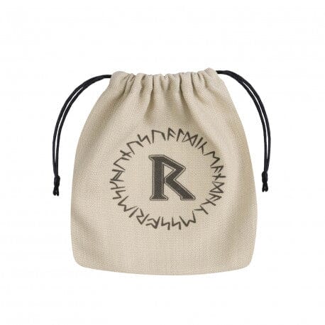Runic Beige & Black Basic Dice Bag Dice Q Workshop