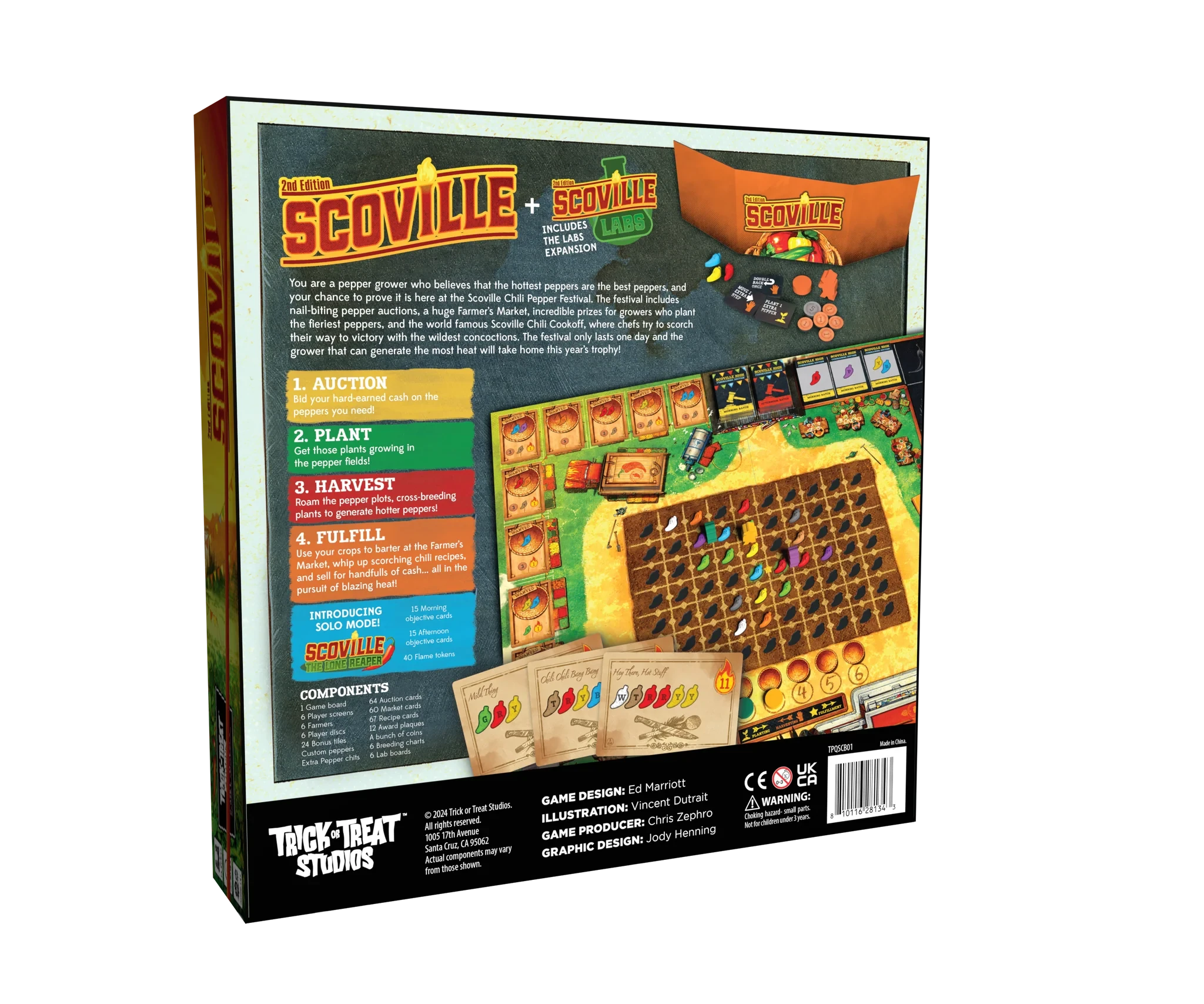 Scoville: 2nd Edition with Pepper Party Promo Pack Bundle Board Games Trick or Treat Studios