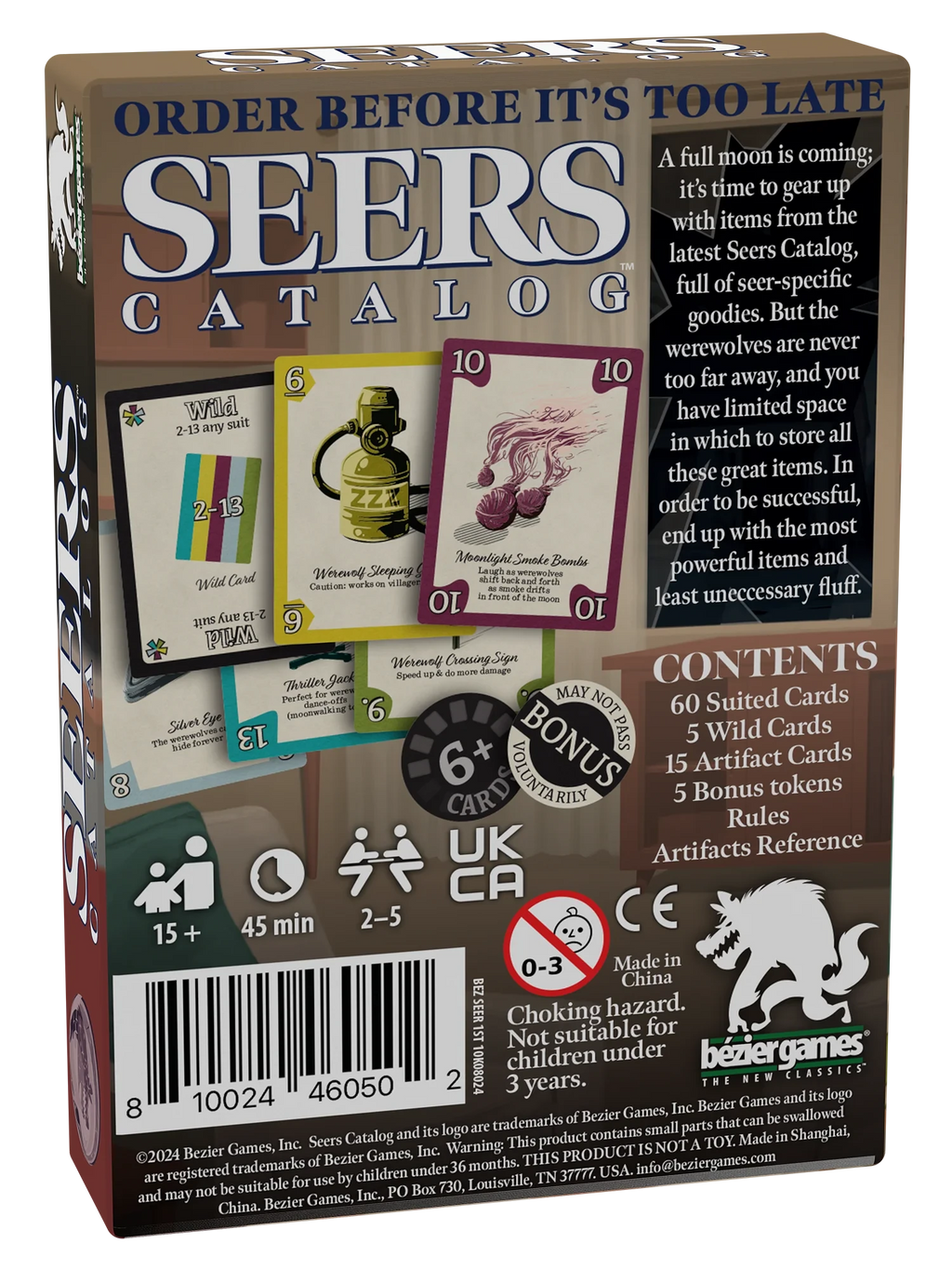 Seers Catalog Card Games Bezier Games