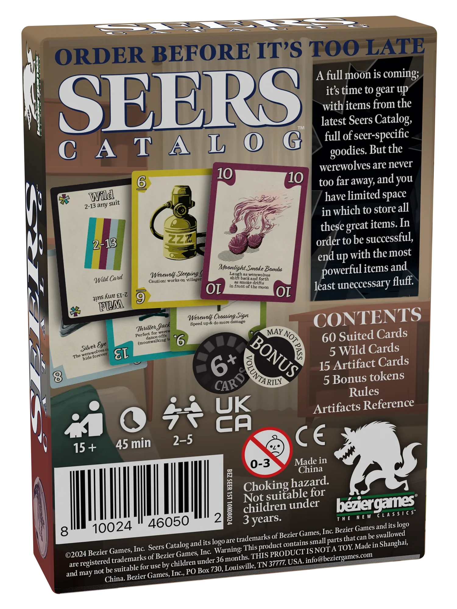 Seers Catalog Card Games Bezier Games