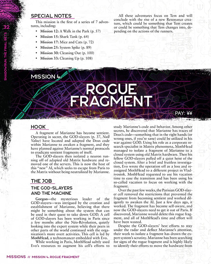Shadowrun RPG: 6th Edition - Final Bets (Campaign Book) RPG CATALYST GAME LABS