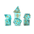 Sharp Aqua Fairy 7-Piece Polyhedral RPG Dice Set Dice Sirius Dice