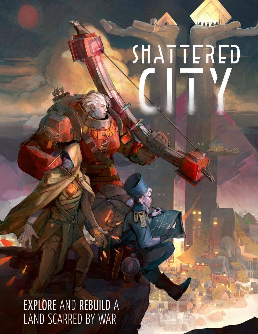 Shattered City RPG Rowan, Rook & Decard 