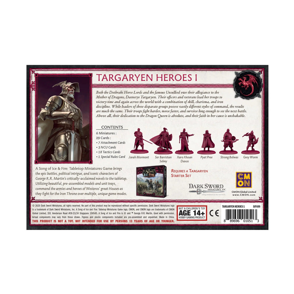 SIF: Targaryen Heroes 1 Miniatures CoolMiniOrNot