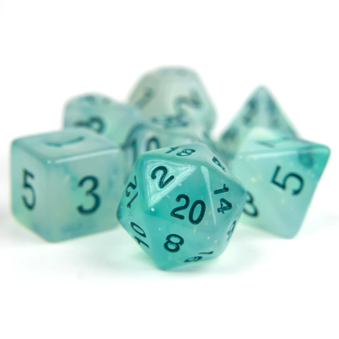 Sirius Dice Set - Frosted Glowworm Dice Set Dice Sets & Games Sirius Dice 