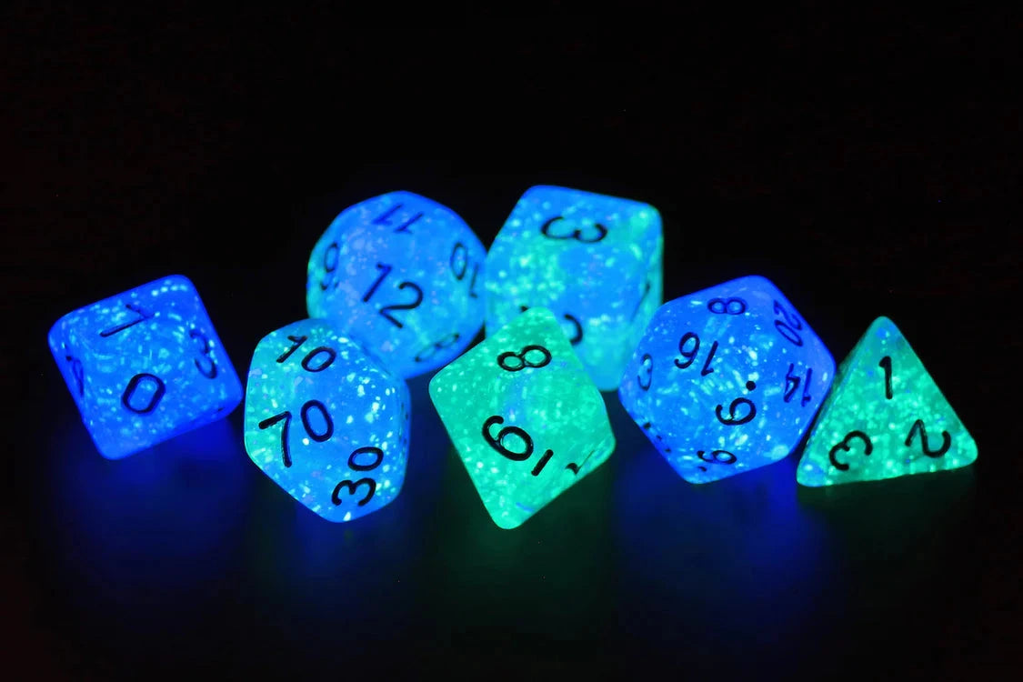 Sirius Dice Set - Frosted Glowworm Dice Set Dice Sets & Games Sirius Dice 
