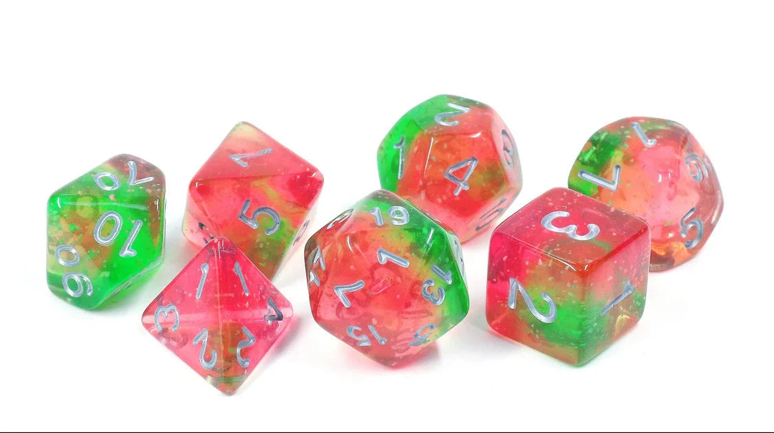 Sirius Dice Set - Lotus Glowworm Dice Set Dice Sets & Games Sirius Dice 