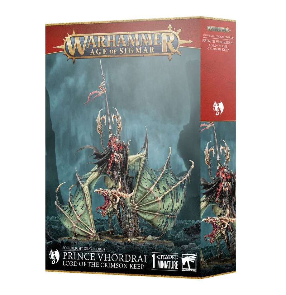 Soulblight Gravelords: Prince Vhordrai, Lord of the Crimson Keep/Revenant Draconith Miniatures Games Workshop 