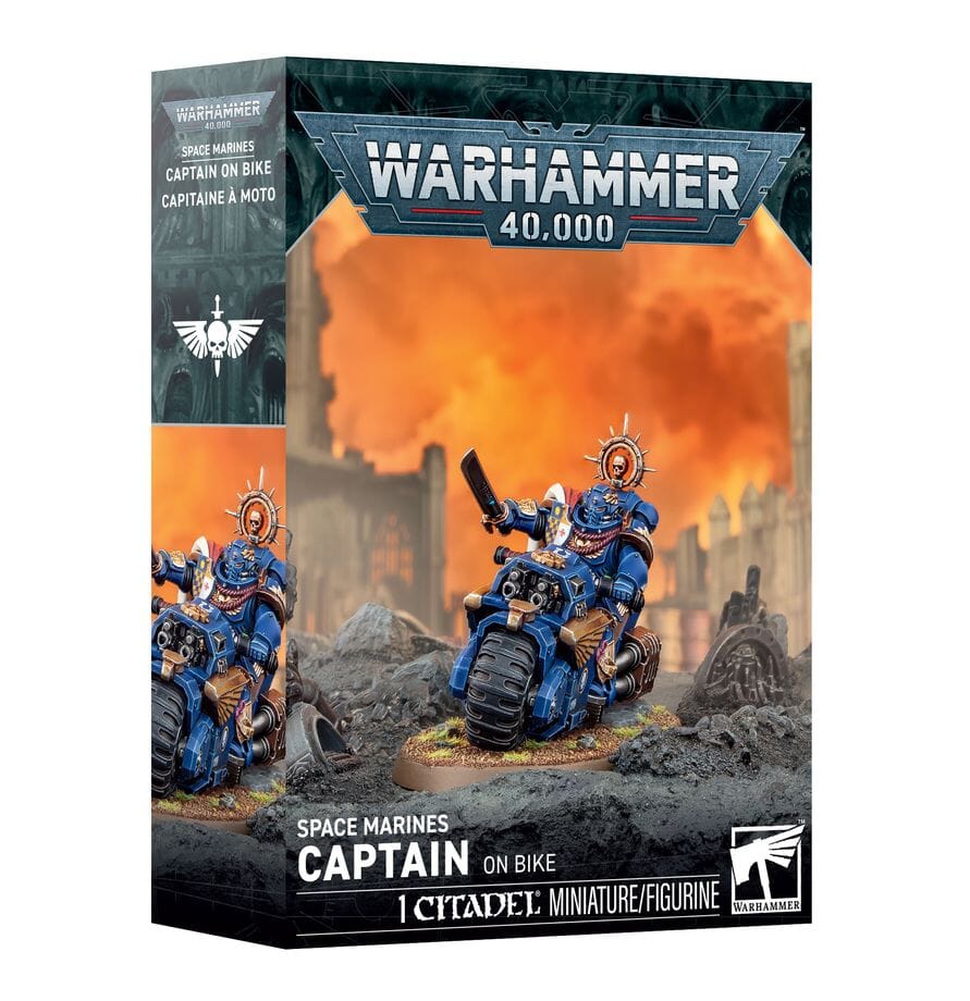 Space Marines: Captain on Bike Miniatures Games Workshop 