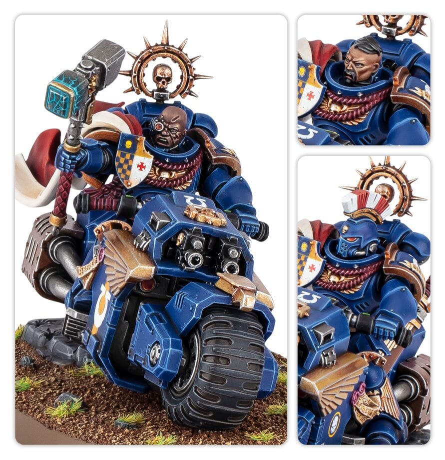 Space Marines: Captain on Bike Miniatures Games Workshop 