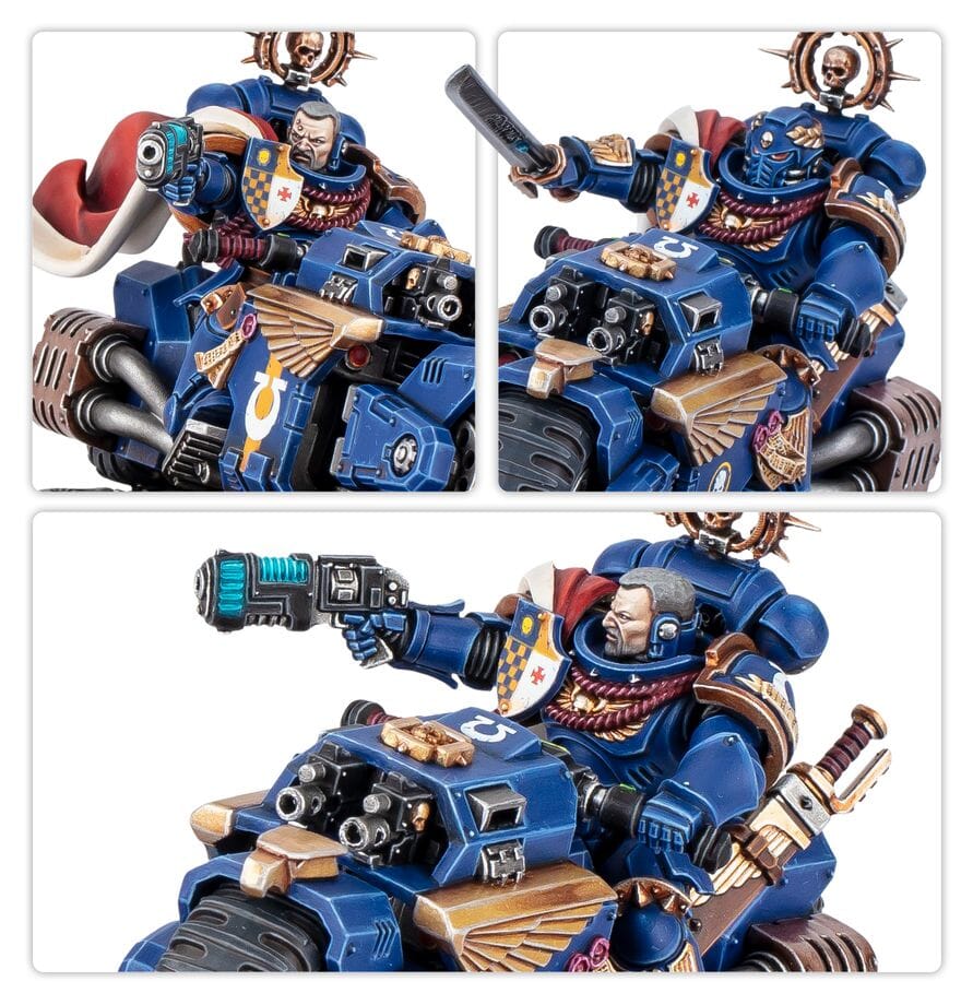 Space Marines: Captain on Bike Miniatures Games Workshop 