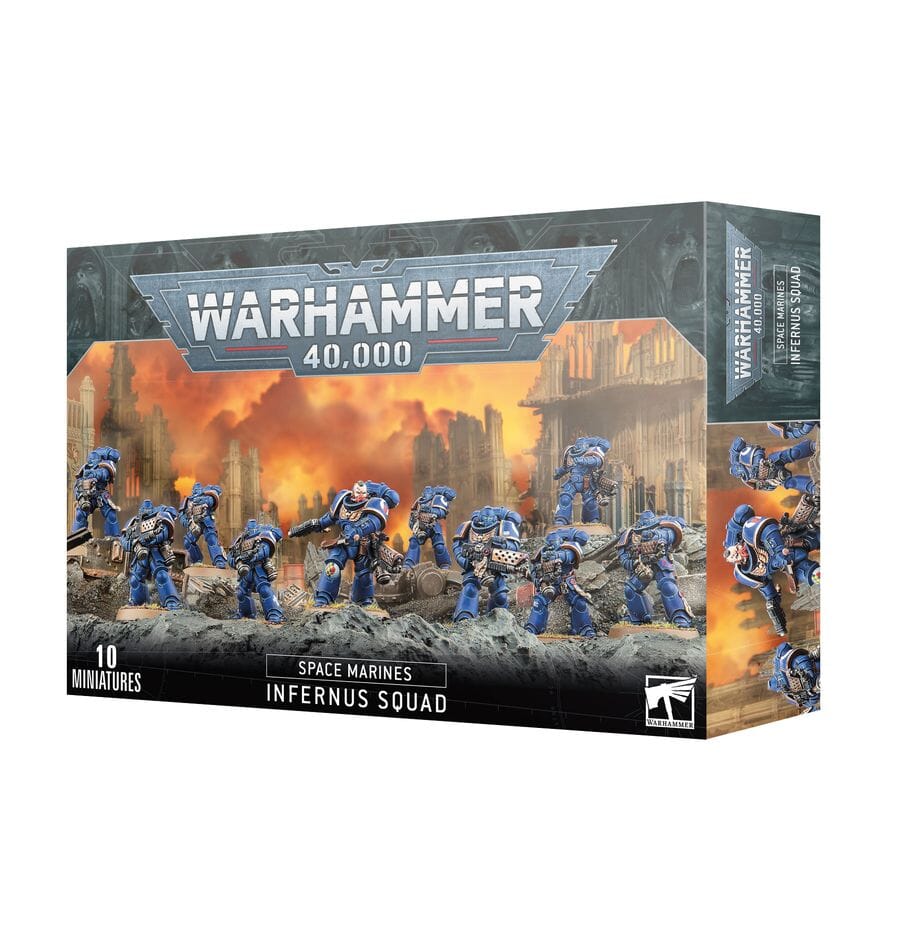 Space Marines: Infernus Marines + Set Di Vernici – Warhammer 40K – Nuovo Sigillato