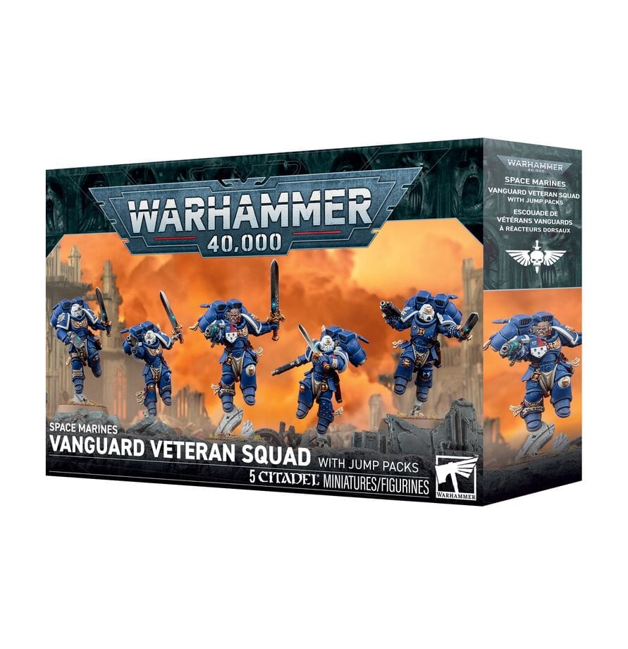 Space Marines: Vanguard Veteran Squad with Jump Packs Miniatures Games Workshop 