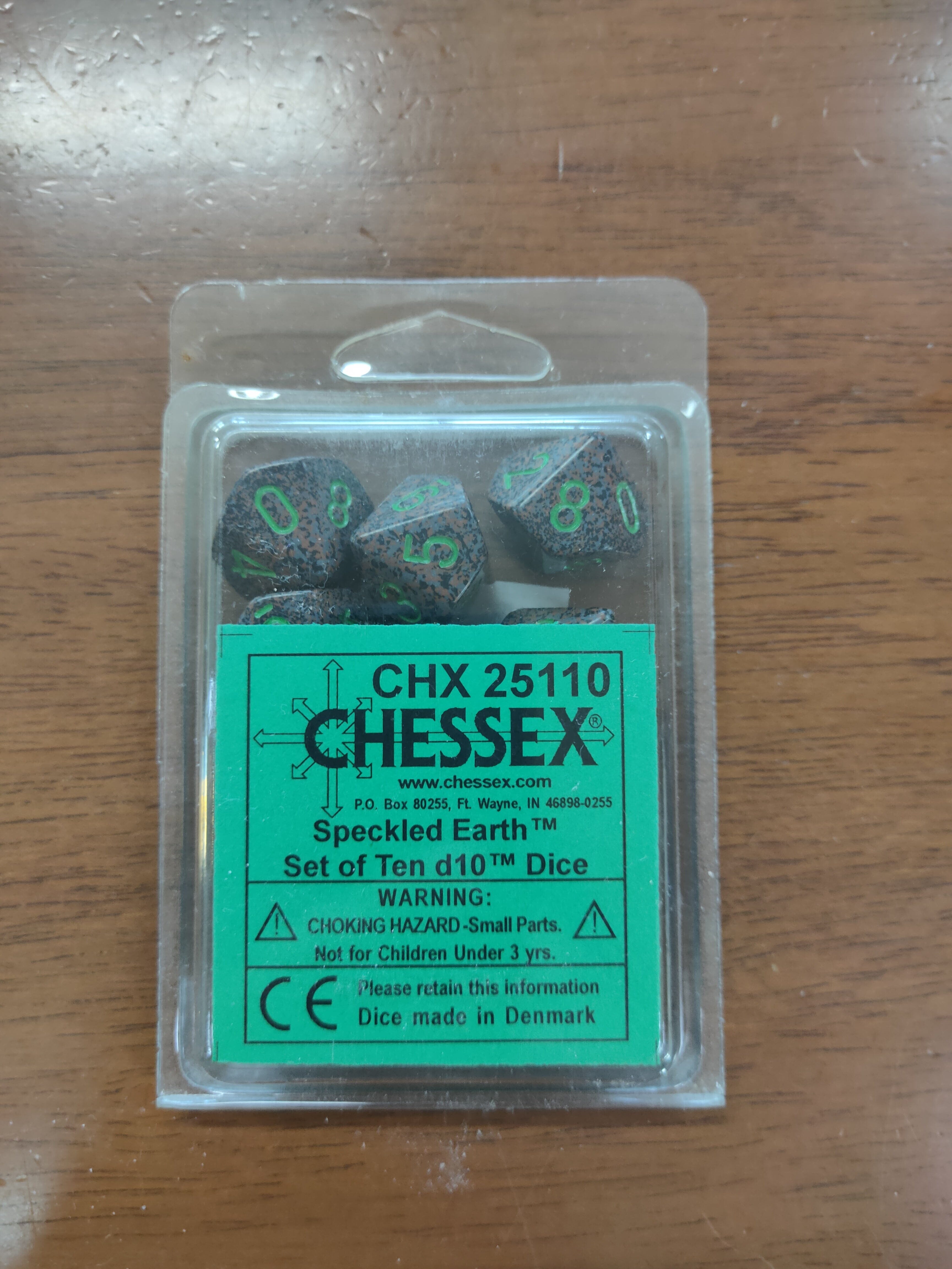 Speckled Earth Set of Ten d10's General CHESSEX