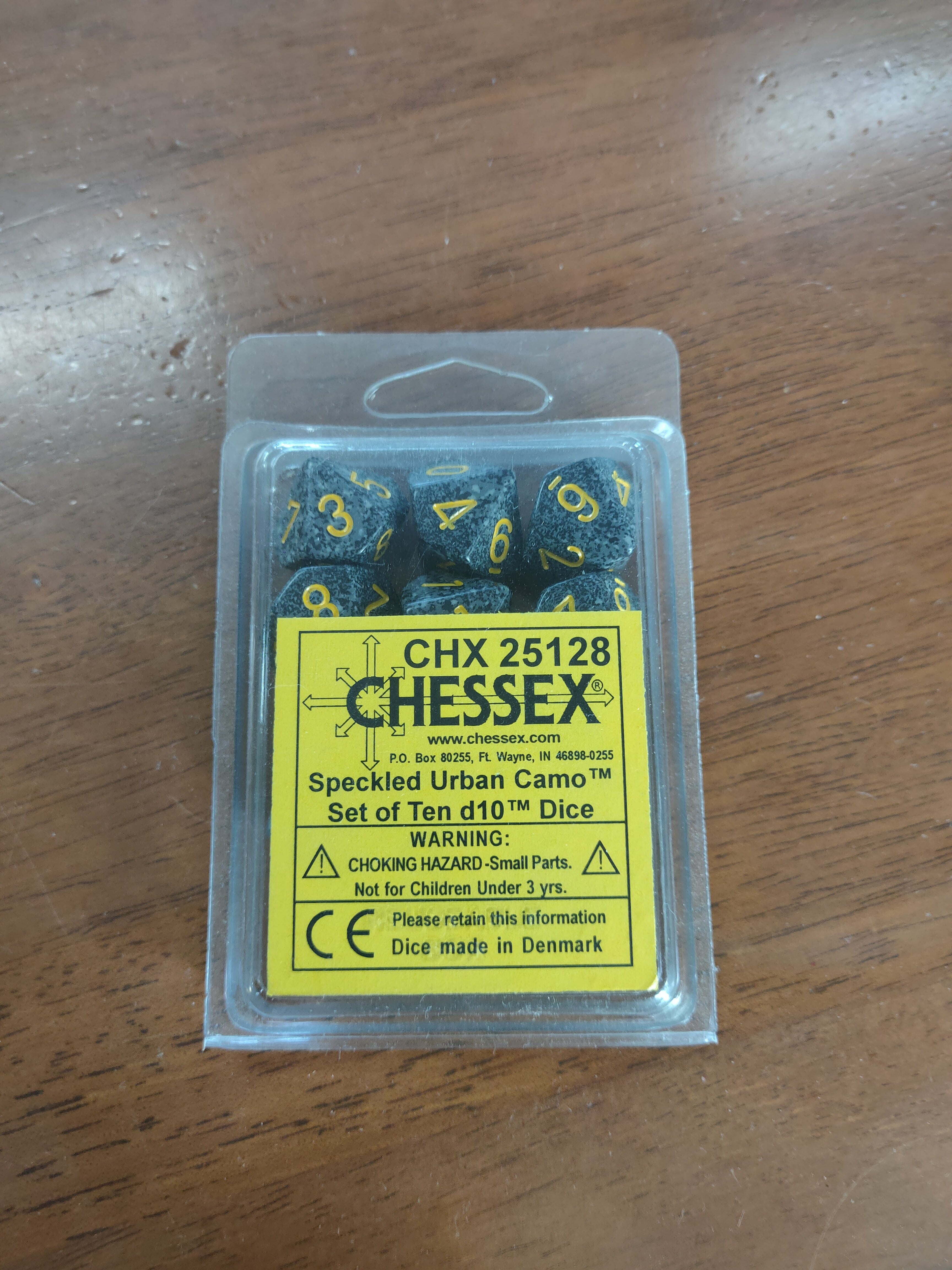 Speckled Urban Camo Set of Ten d10's General CHESSEX