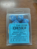 Speckled Water Set of Ten d10's General CHESSEX