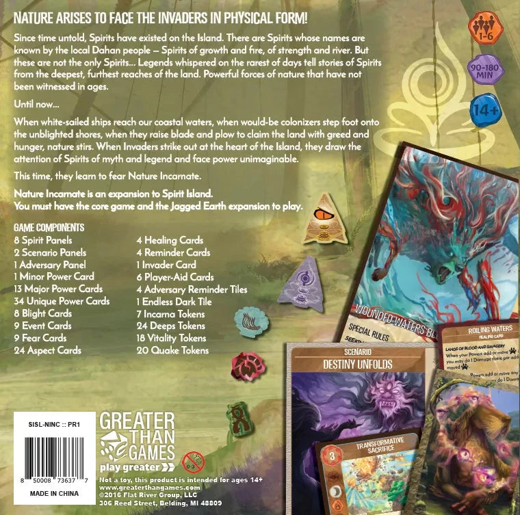 Spirit Island: Nature Incarnate Expansion Board Games GREATER THAN GAMES