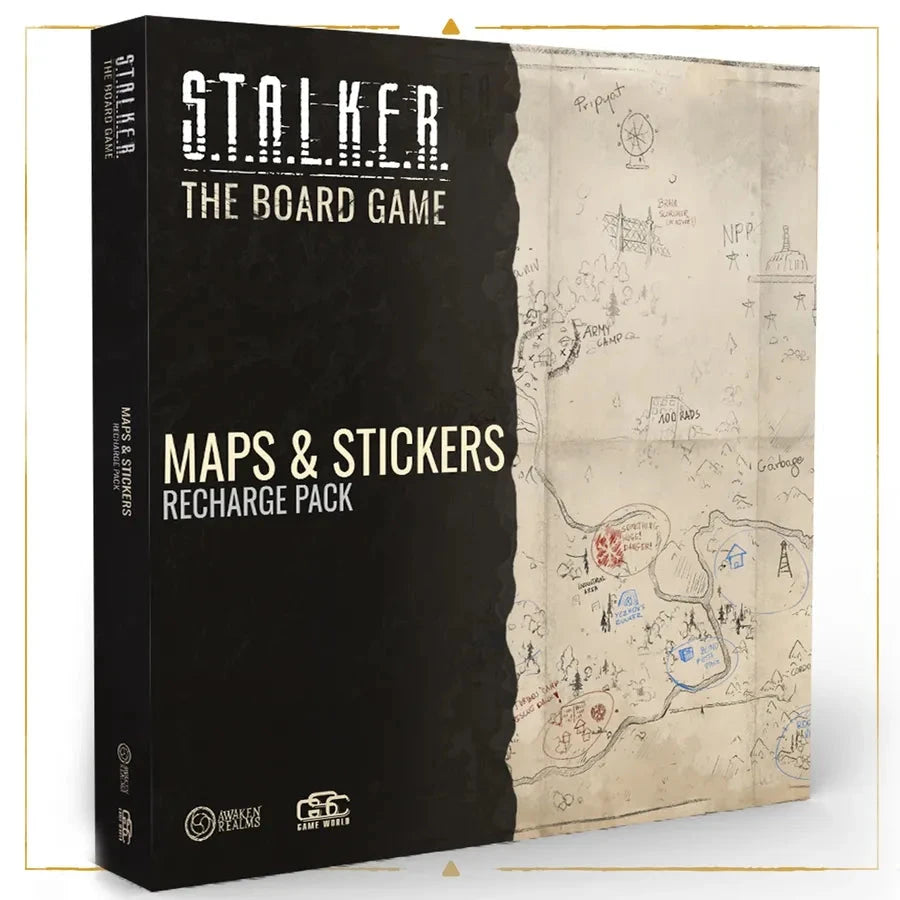 S.T.A.L.K.E.R. MAPS & STICKERS RECHARGE PACK Board Games Awaken Realms 