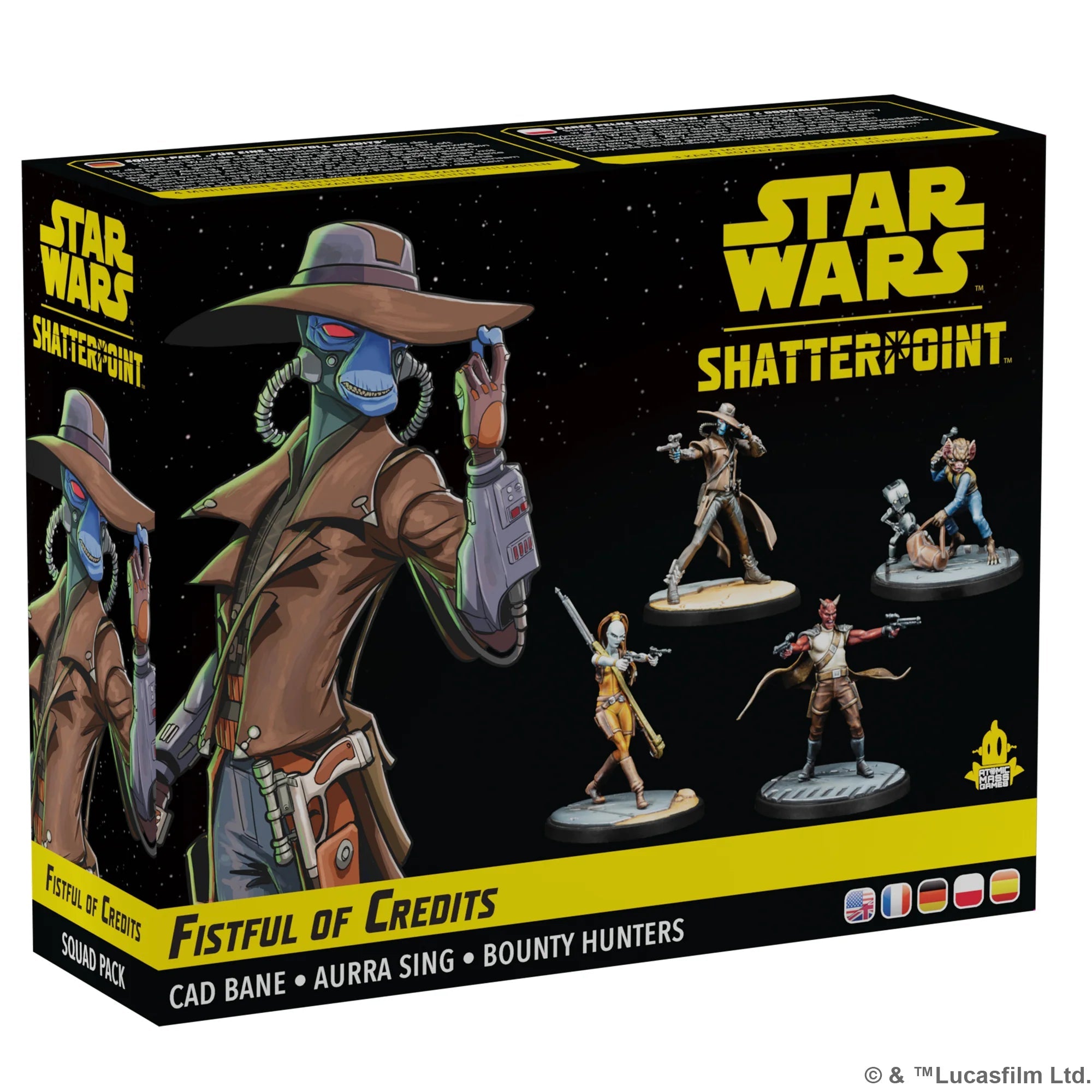Star Wars: Shatterpoint - Fistful of Credits: Cad Bane Squad Pack Miniatures Atomic Mass