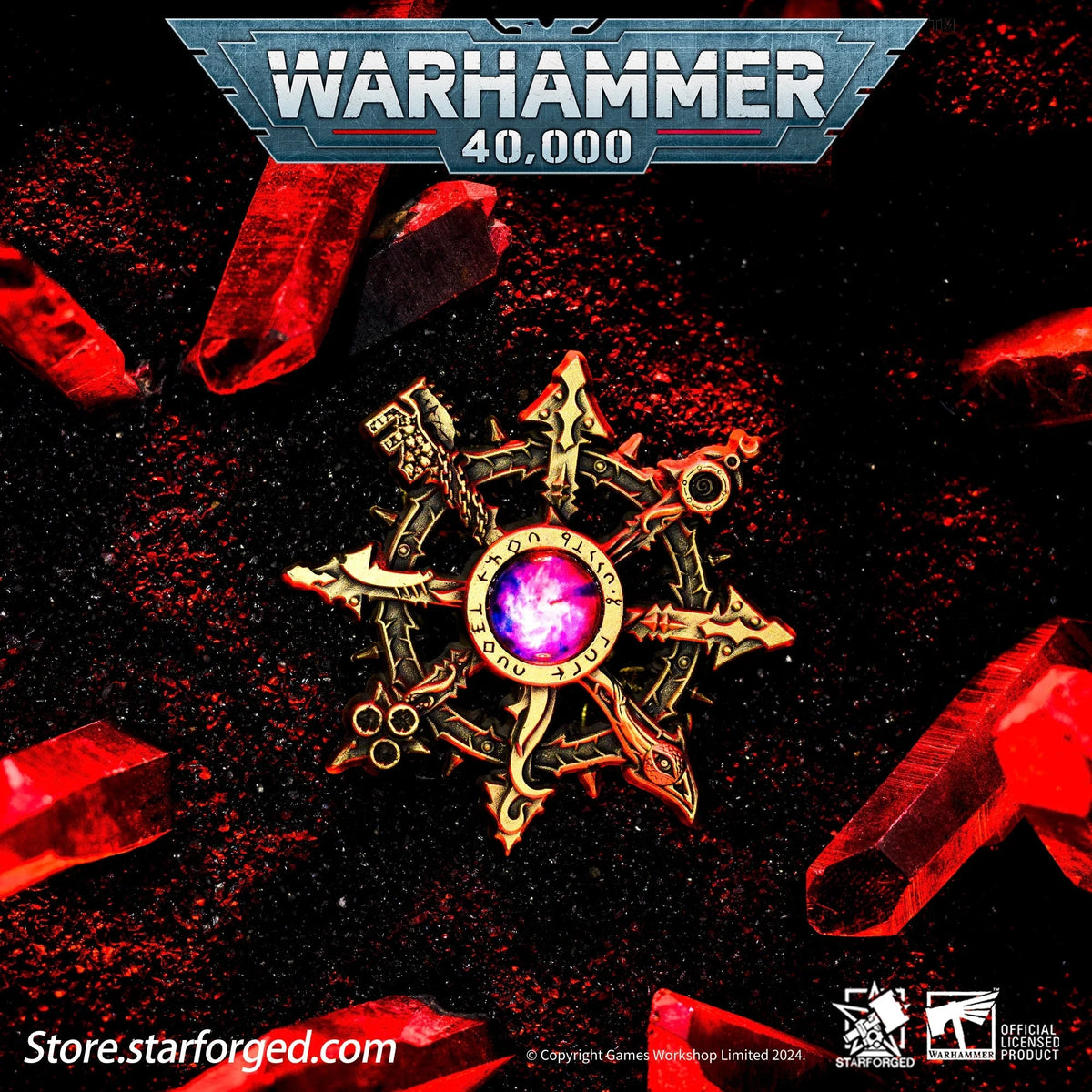 Starforged: Warhammer 40,000 Pin Badge - Eye of Terror Pins Starforged 