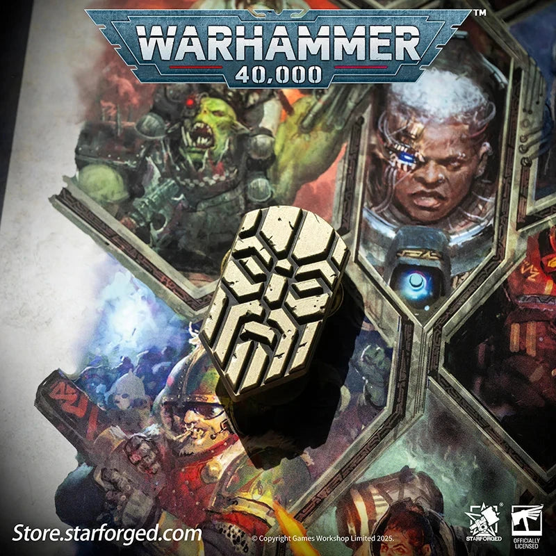 Starforged: Warhammer 40,000 Pin Badge - Leagues of Votann Xenos Faction Pin Pins Starforged 