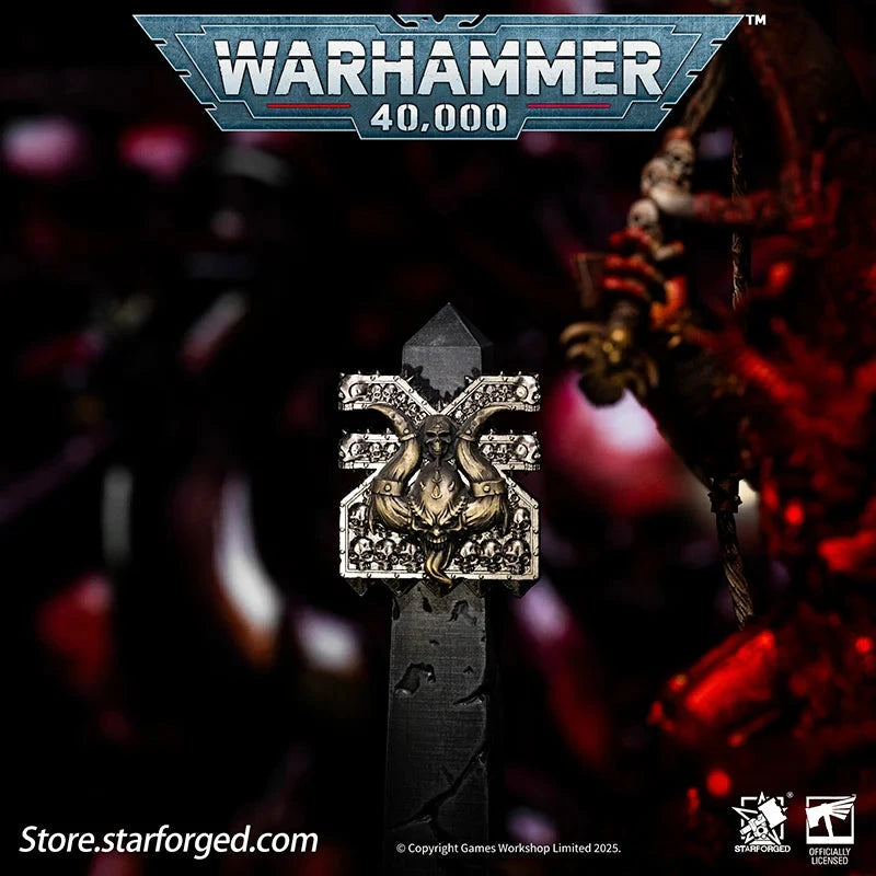 Starforged: Warhammer 40,000 Pin Badge - Mark of Ruinous Powers "Khorne" Armorial Pin Pins Starforged 