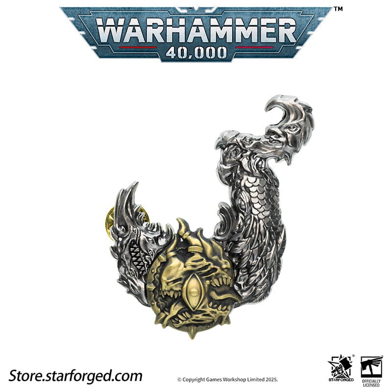 Starforged: Warhammer 40,000 Pin Badge - Mark of Ruinous Powers "Tzeentch" Armorial Pin Pins Starforged 