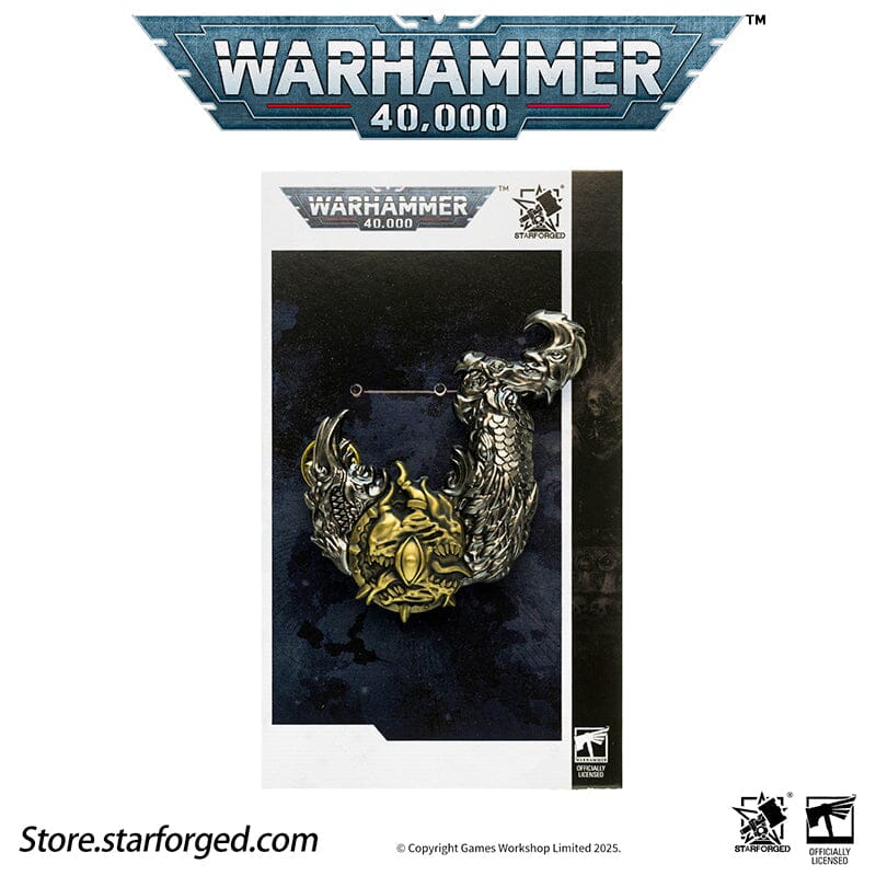 Starforged: Warhammer 40,000 Pin Badge - Mark of Ruinous Powers "Tzeentch" Armorial Pin Pins Starforged 