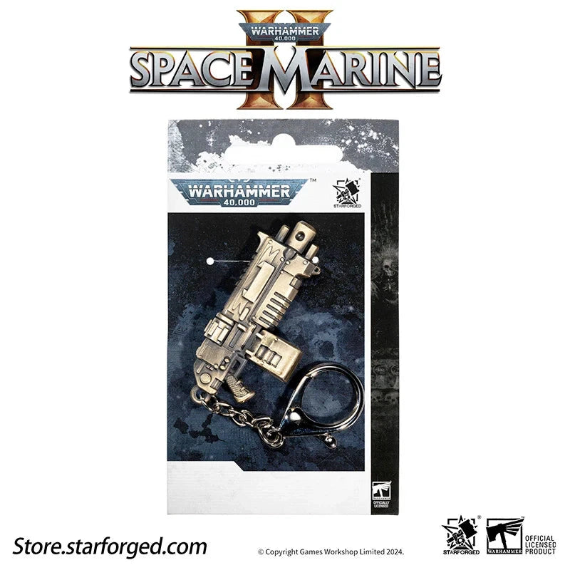 Starforged: Warhammer 40,000 - Space Marine 2 Boltgun Keychain Keychains Starforged 