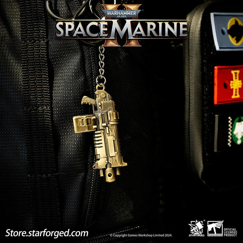 Starforged: Warhammer 40,000 - Space Marine 2 Boltgun Keychain Keychains Starforged 