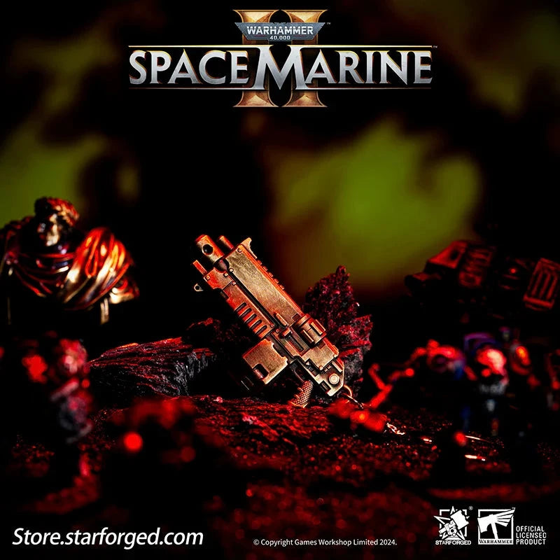 Starforged: Warhammer 40,000 - Space Marine 2 Boltgun Keychain Keychains Starforged 