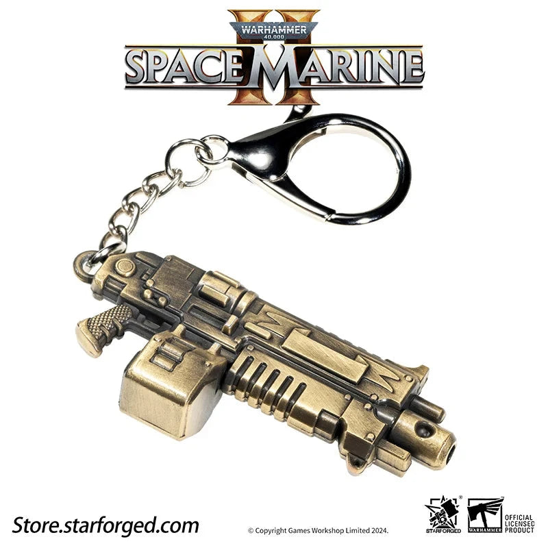 Starforged: Warhammer 40,000 - Space Marine 2 Boltgun Keychain Keychains Starforged 
