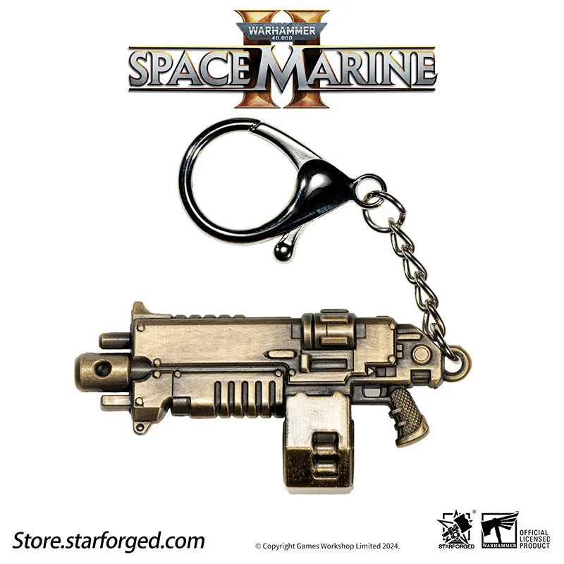 Starforged: Warhammer 40,000 - Space Marine 2 Boltgun Keychain Keychains Starforged 