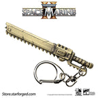 Starforged: Warhammer 40000 Titus‘s Chainsword Keychain Space Marine 2 Keychains Starforged 