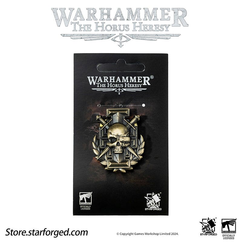 Starforged: Warhammer Horus Heresy Burning Galaxy Legion Insignia Pin Badge - Vindicate Assassin Pins Starforged 