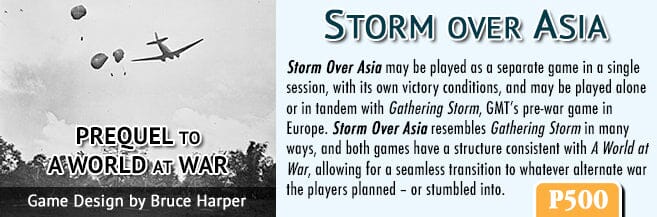 Storm Over Asia: Prequel to a World at War Board Games GMT Games