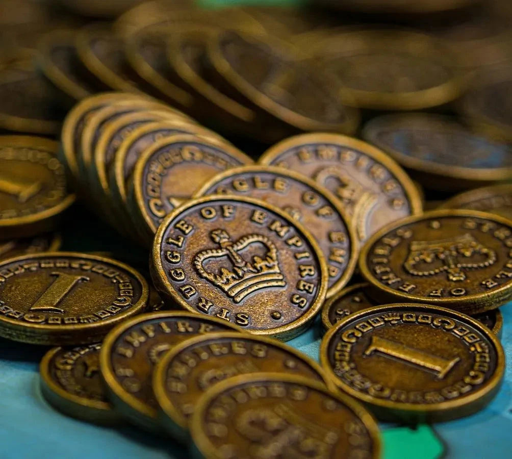 Struggle of Empires: Deluxe Metal Coins Board Games Eagle-Gryphon Games 