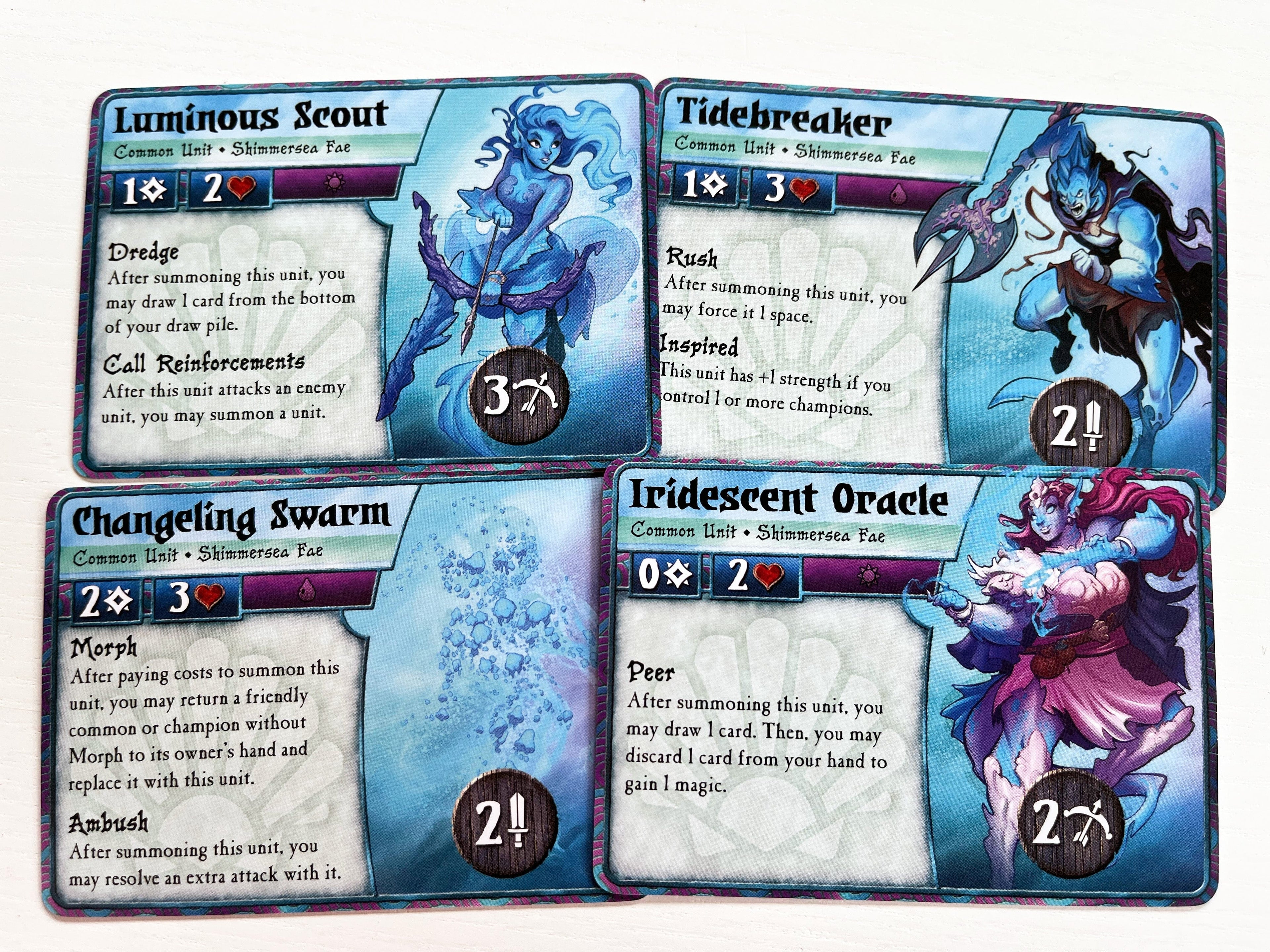 Summoner Wars 2nd Edition: Shimmersea Fae Faction Deck LCG Plaid Hat